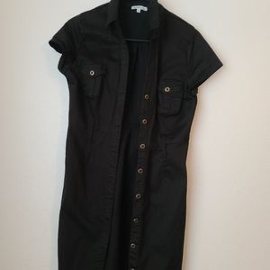 Black Button Up Dress